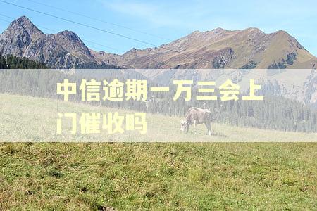 中信逾期一万三会上门催收吗