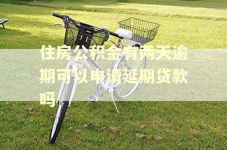 住房公积金有两天逾期可以申请延期贷款吗