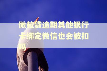 微粒贷逾期其他银行卡绑定微信也会被扣吗