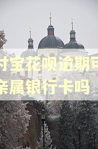 支付宝花呗逾期可以帮亲属银行卡吗