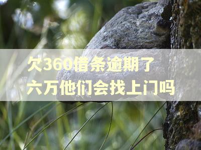 欠360借条逾期了六万他们会找上门吗