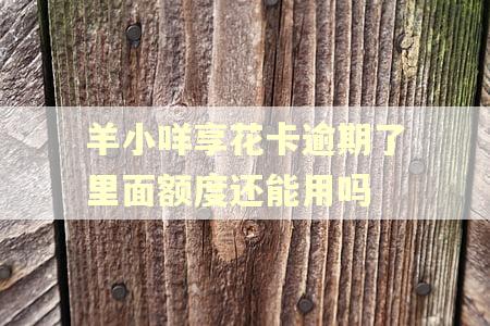 羊小咩享花卡逾期了里面额度还能用吗 羊小咩享花卡逾期了里面额度还能用吗