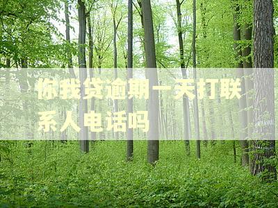 你我贷逾期一天打联系人电话吗 你我贷逾期一天打联系人电话吗