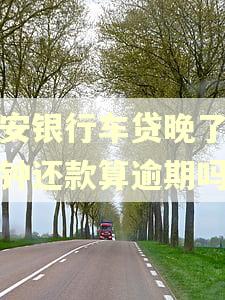 平安银行车贷晚了八分钟还款算逾期吗