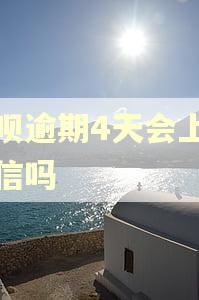 省呗逾期4天会上报征信吗