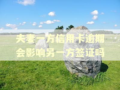夫妻一方信用卡逾期会影响另一方签证吗