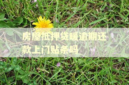 房屋抵押贷暖逾期还款上门贴条吗