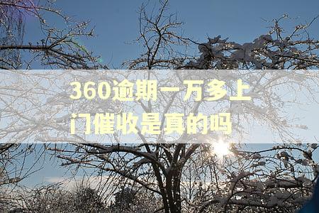 360逾期一万多上门催收是真的吗