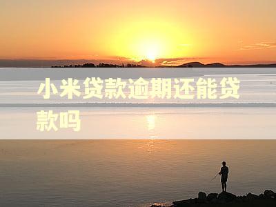 小米贷款逾期还能贷款吗
