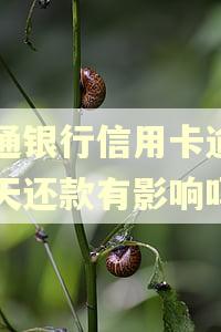 交通银行信用卡逾期两天还款有影响吗