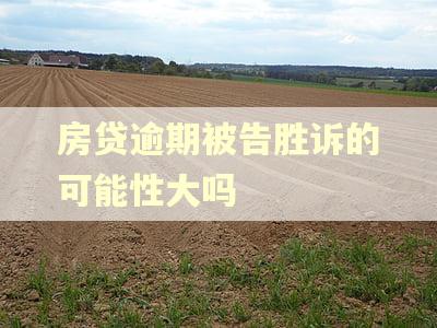 房贷逾期被告胜诉的可能性大吗