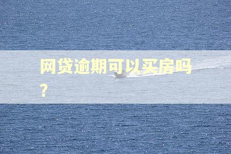 网贷逾期可以买房吗？