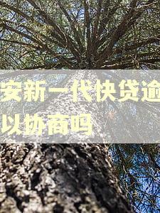 平安新一代快贷逾期可以协商吗