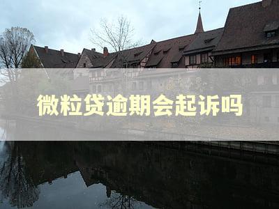 微粒贷逾期会起诉吗