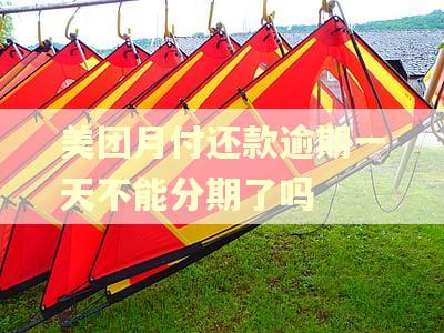 美团月付还款逾期一天不能分期了吗 美团月付还款逾期一天不能分期了吗