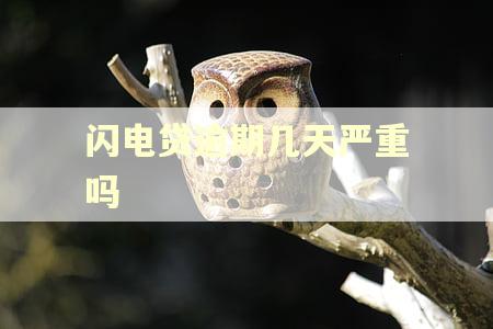 闪电贷逾期几天严重吗