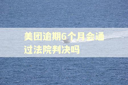 美团逾期6个月会通过法院判决吗