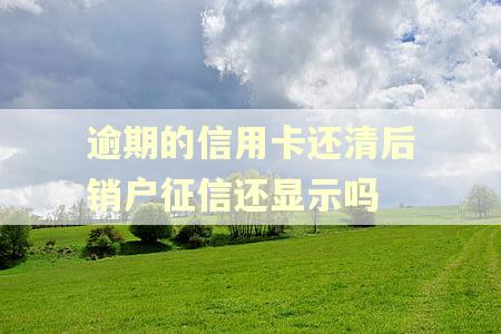 逾期的信用卡还清后销户征信还显示吗