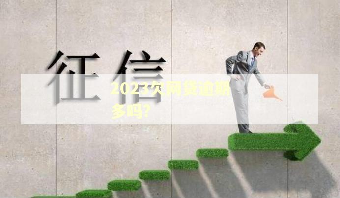 2023欠网贷逾期多吗?