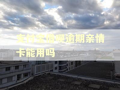 支付宝借呗逾期亲情卡能用吗 支付宝借呗逾期亲情卡能用吗