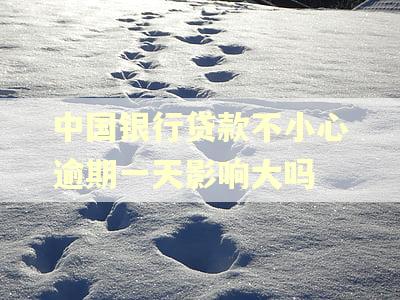 中国银行贷款不小心逾期一天影响大吗