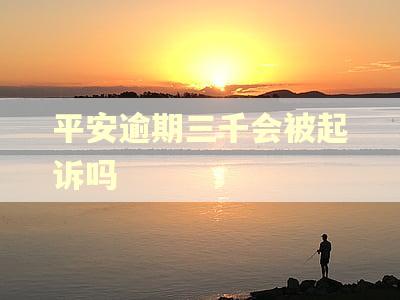 平安逾期三千会被起诉吗