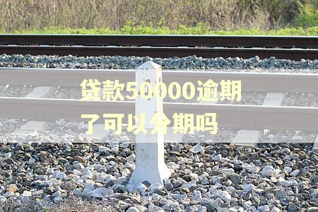 贷款50000逾期了可以分期吗
