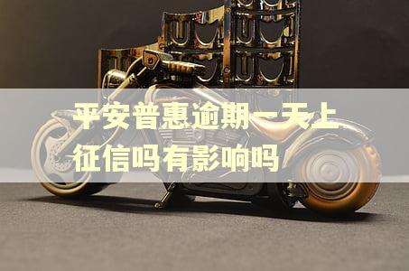 平安普惠逾期一天上征信吗有影响吗