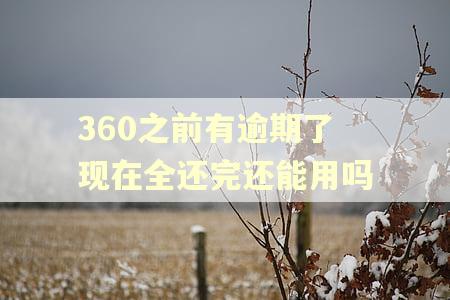 360之前有逾期了现在全还完还能用吗