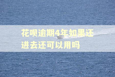 花呗逾期4年如果还进去还可以用吗