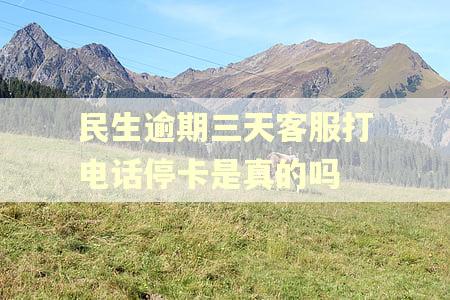民生逾期三天客服打电话停卡是真的吗
