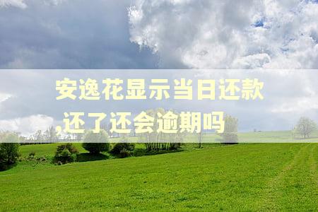 安逸花显示当日还款,还了还会逾期吗 安逸花显示当日还款,还了还会逾期吗