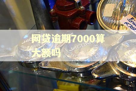 网贷逾期7000算大额吗