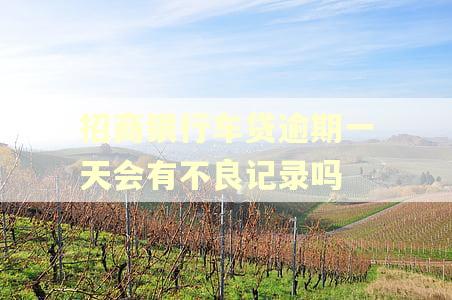 招商银行车贷逾期一天会有不良记录吗