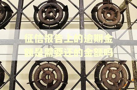 征信报告上的逾期金额是需要还的金额吗 征信报告上的逾期金额是需要还的金额吗