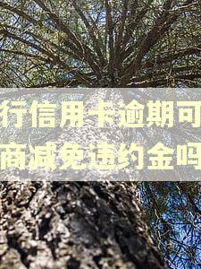建行信用卡逾期可以协商减免违约金吗