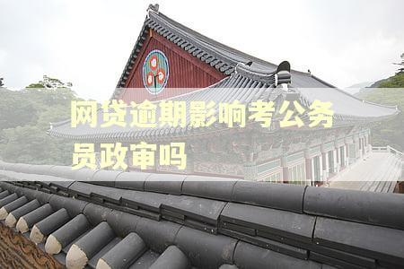 网贷逾期影响考公务员政审吗