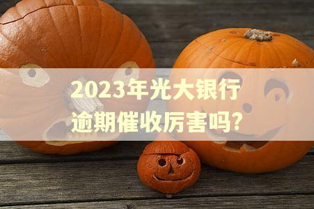 2023年光大银行逾期催收厉害吗?