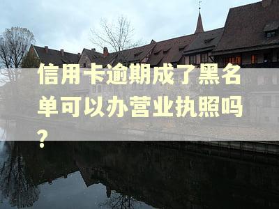 信用卡逾期成了黑名单可以办营业执照吗?