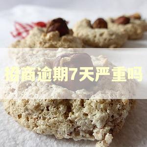 招商逾期7天严重吗
