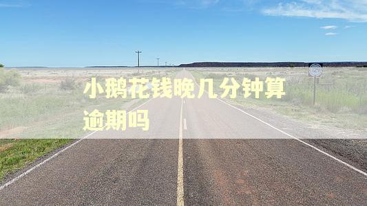 小鹅花钱晚几分钟算逾期吗