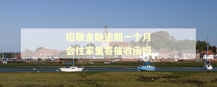 招联金融逾期一个月会往家里寄催收函吗
