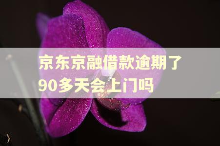 京东京融借款逾期了90多天会上门吗