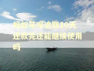 蚂蚁花呗逾期10天还款完还能继续使用吗