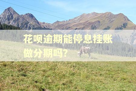花呗逾期能停息挂账做分期吗？