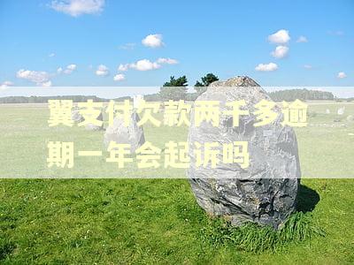 翼支付欠款两千多逾期一年会起诉吗