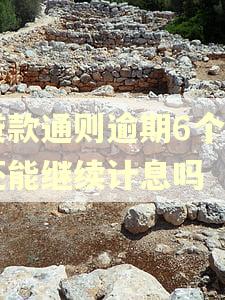 贷款通则逾期6个月还能继续计息吗