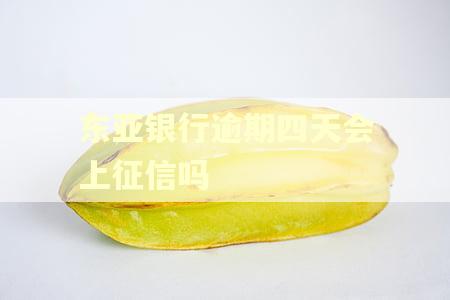 东亚银行逾期四天会上征信吗