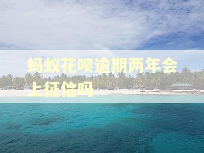 蚂蚁花呗逾期两年会上征信吗