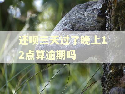 还呗三天过了晚上12点算逾期吗